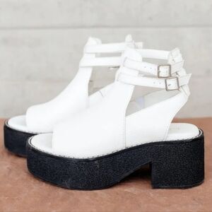 BOHOME Alejandra Heeled Sandals in White